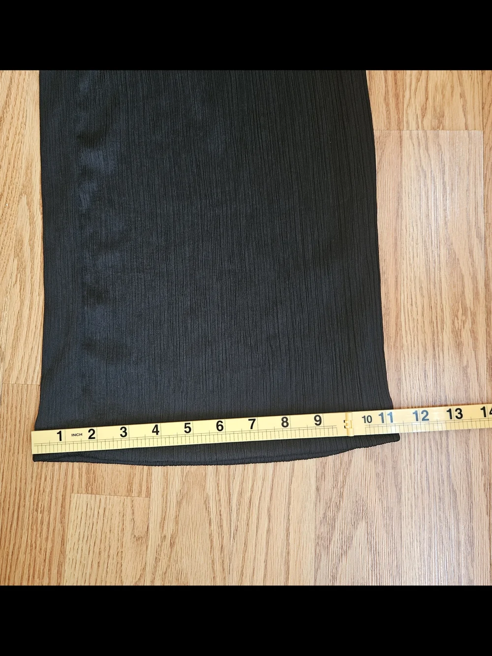 Chico's Women's Black Textured Crinkle Wide Leg Pants Pockets Petite Size 1P MP - Picture 8 of 15